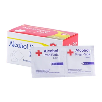 

400Pcs/Lot Alcohol Prep Swap Pad Wet Wipe for Antiseptic Skin Cleaning Care Jewelry Mobile Phone Tool Alcohol Pads
