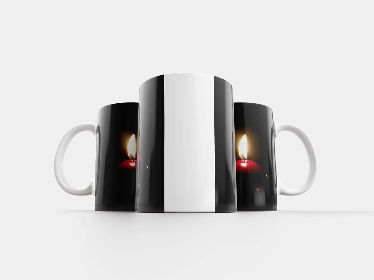 Mug &quotcandle flame light" 320 ml mug candle light | Дом и сад