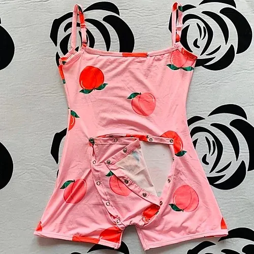 Body de manga larga con solapa para mujer, pantalones cortos de malla con estampado de Bodycon, ropa de dormir con botones a la moda, 2020