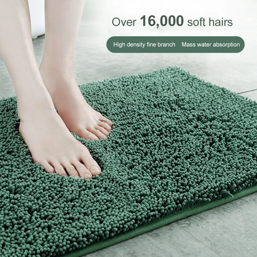 Входной коврик из тонкой синели впитывающий напольный дверной для ванной