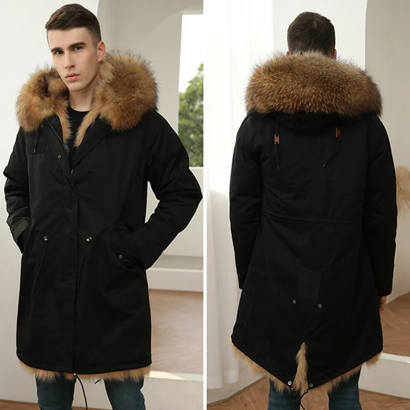 Rocwickline New Autumn & Winter Men's Coat Preppy Style Patchwork Zippers Hooded Office Lady Streetwear Military Formal Coat