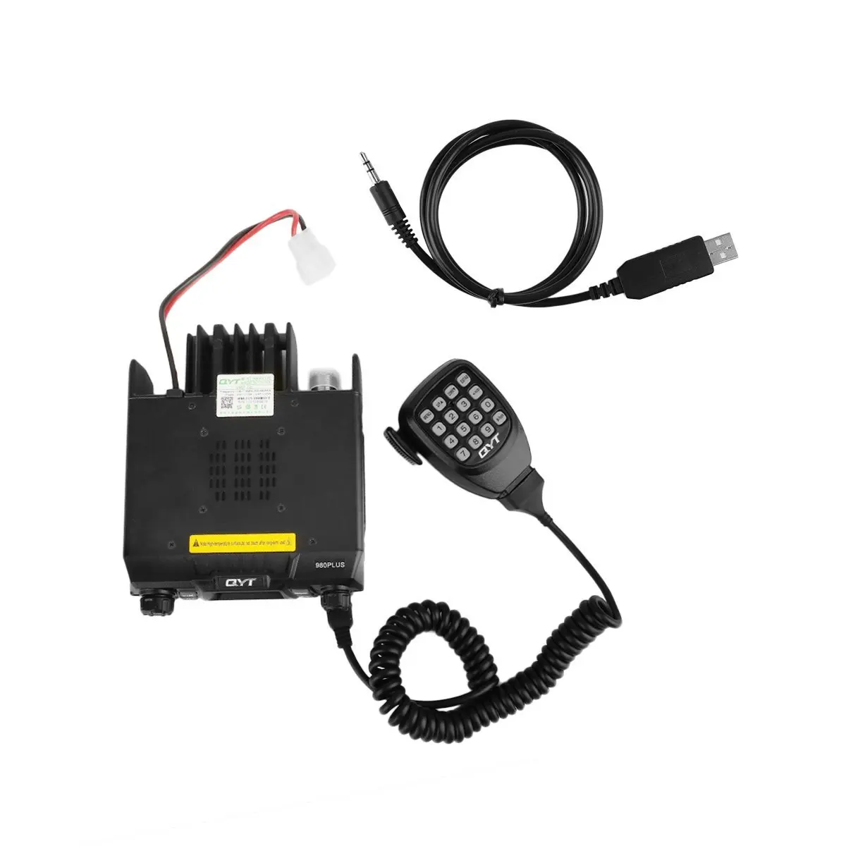 QYT KT-980 Plus рация VHF& UHF 75 Вт Двухдиапазонная база Мобильная Автомобильная Радио Hamd приемопередатчик любительский Красочный ЖК-дисплей Baofeng
