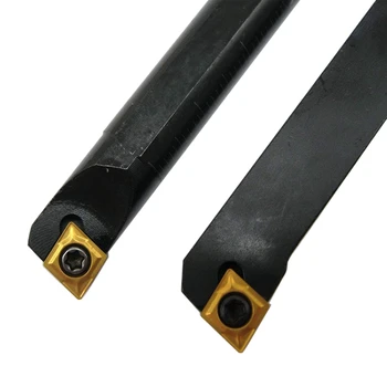 

New Set of SCLCR 1010H06 S10K-SCLCR06 Lathe Tool Holder Boring Bars with 10 Carbide Inserts