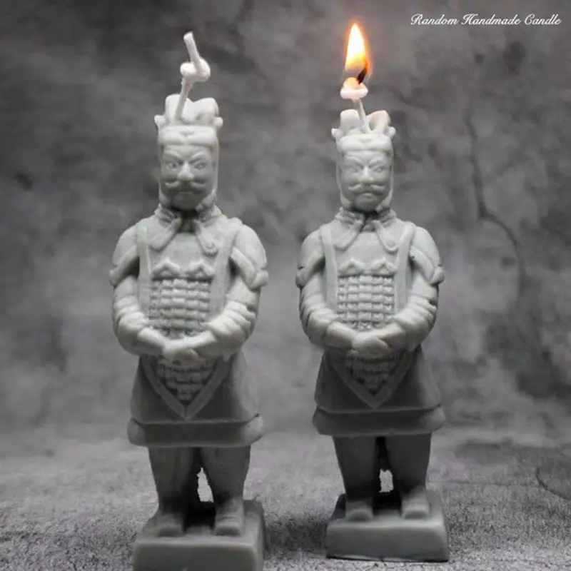 DIY Terra Cotta фигурки смолы Плесень мыло воск Китайский древний Миф Легенда воин силиконовые формы ювелирные изделия инструменты