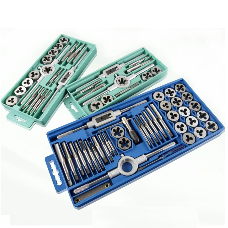 

Hand Tool Set Metric Taps Wire Alloy Tool Steel Cutting Die Tapping Set Tap Die Set Vehicle Maintenance Accessories
