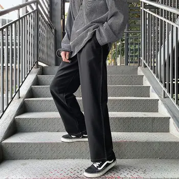 

Men's casual pants 2020 spring and summer new straight wide leg casual loose pants young personality fashion men's clothing