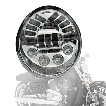 

1pcs Oval Motorcycle LED Headlight With Daytime Running Light For Harley V Rod VRSCF VRSC VRSCR
