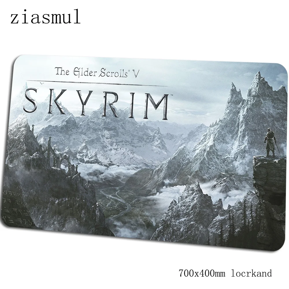 Skyrim коврик для мыши Бестселлер компьютерный коврик 70x40 см игровой коврик для мыши большая клавиатура со встроенной мышью игры ПК геймер стол - Цвет: Size 700x400x2mm