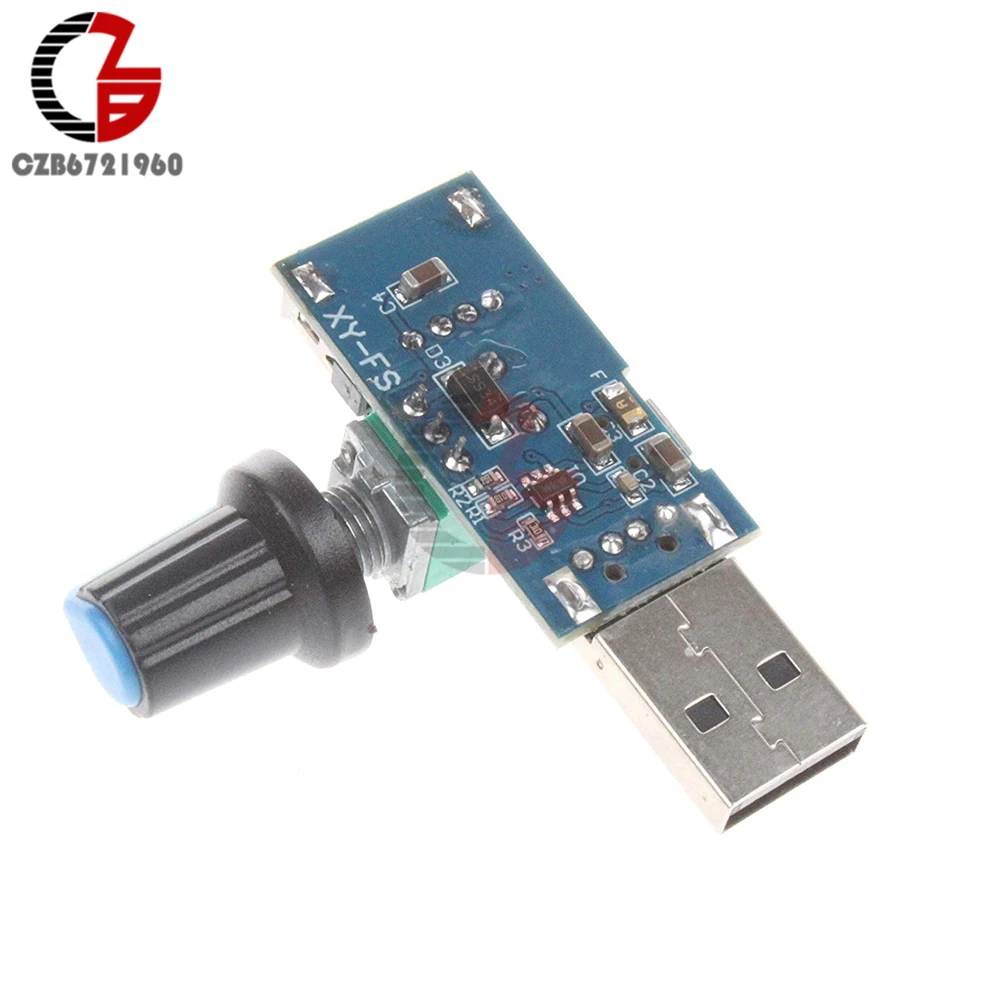 5 в USB вентилятор бесступенчатый регулятор скорости с модулем скорости переключателя постоянного тока 4-12 В до 2,5-8 в 5 Вт регулятор скорости двигателя