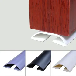1M PVC Arch Design Door Bottom Guard Seal Strip Draft Stopper Sound Insulation Wind Blocker Adhesive Protector Keep Bugs Off