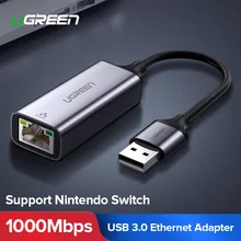UGREEN USB 3,0 Ethernet адаптер USB 2,0 Сетевая карта к RJ45 Lan для Windows 10 xiaomi mi Box 3 S переключатель Ethernet USB(China)