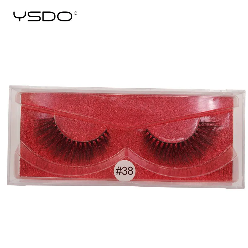 W38R YSDO 1 пара норковых ресницы maquillaje драматические ресницы натуральные накладные ресницы объем 3d норковые ресницы макияж искусственные накладки - Цвет: W38R