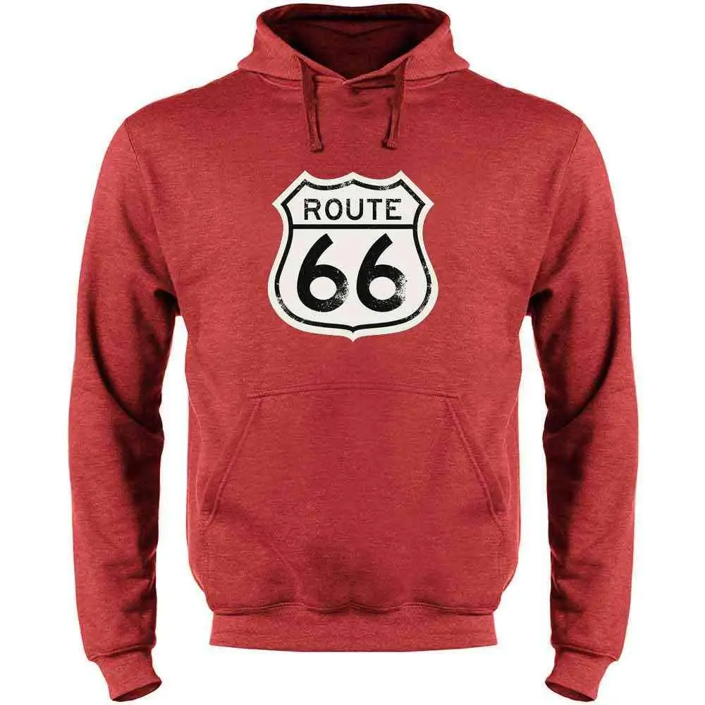 Route 66 дорожный знак Ретро Винтаж Классический Свитшот толстовки для мужчин унисекс мужчин wo мужчин Толстовка