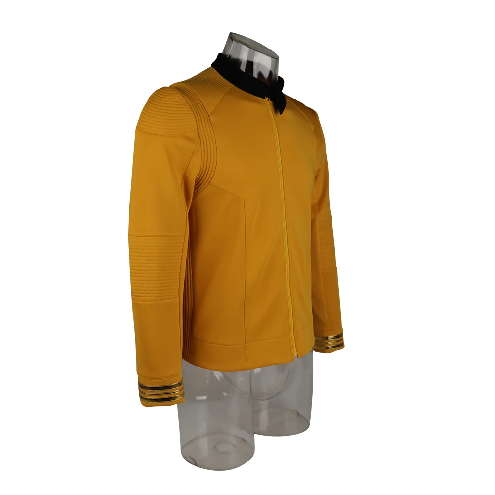New 11 Star Trek Discovery Season 2 Starfleet Captain Kirk Shirt Uniform Badge Costumes Men Adult Halloween Cosplay Costume (8)