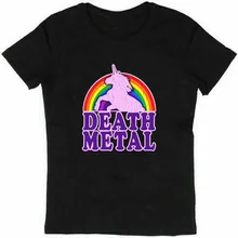 Забавная Мужская футболка с металлическим единорогом в винтажном стиле с потертостями, хлопковая футболка с коротким рукавом, Camisetas Hombre, футболки