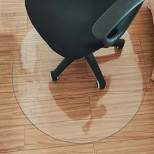 Neue transparente Holzboden Schutzpolster ПВХ Kunststoff Teppich компьютерный коврик Schutzpolster Runde Teppich