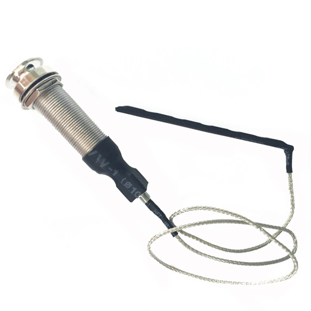 New 6.35mm Jack Plug Guitar Pickup Dual Voltage Pickup Piezo Cable