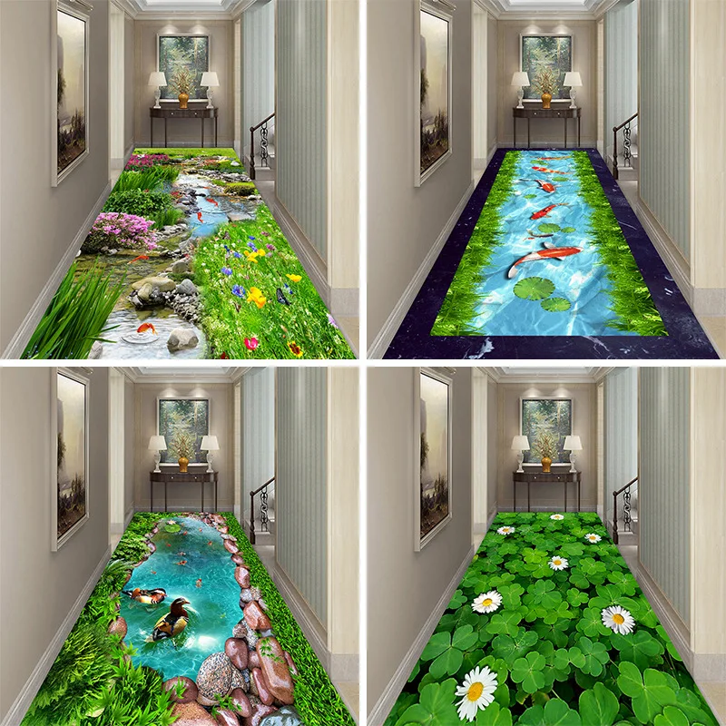 3d коврик в виде дельфина русалки коридора Придверный коврики для спальни кухни