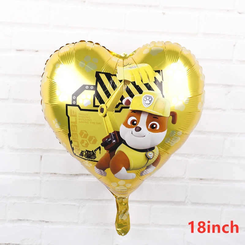 Balloon C-1PCS Paw Patrol Красный Дизайн Мальчики День рождения украшения Воздушные шары бумажные стаканчики и тарелки Baby Shower Одноразовые столовые принадлежности - Цвет: Balloon C-1PCS