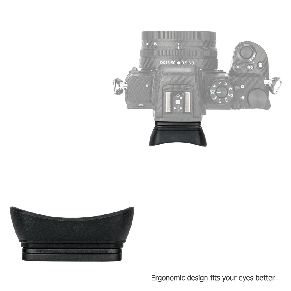 Soft Silicone Estendido Câmera Eyecup Viewfinder Ocular para Nikon Z50 Dk30 Long Eye Cup Substitui Eyeshade Protector Novo - Image 4