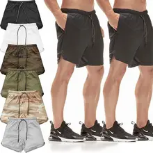 Мужская Спортивная тренировка Бодибилдинг летние шорты для тренировок в фитнес-зале с коротким дном