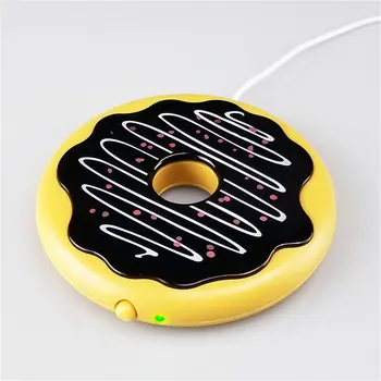 

Creative Donut USB Powered Cup Warmer Mat Pad For Coffee Tea Beverage Drink Heating Cup Mat Tea Coffee Cup Mug Mat
