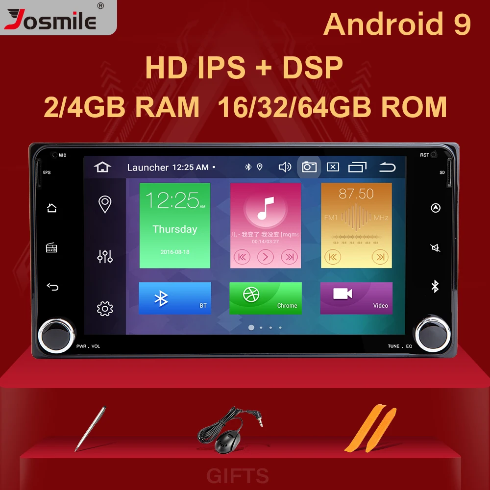 Автомагнитола DSP 4G 2 din Android 10 для Toyota UniversalLand Cruiser 100 200 Prado 120 150 Rush RAV4 Corolla