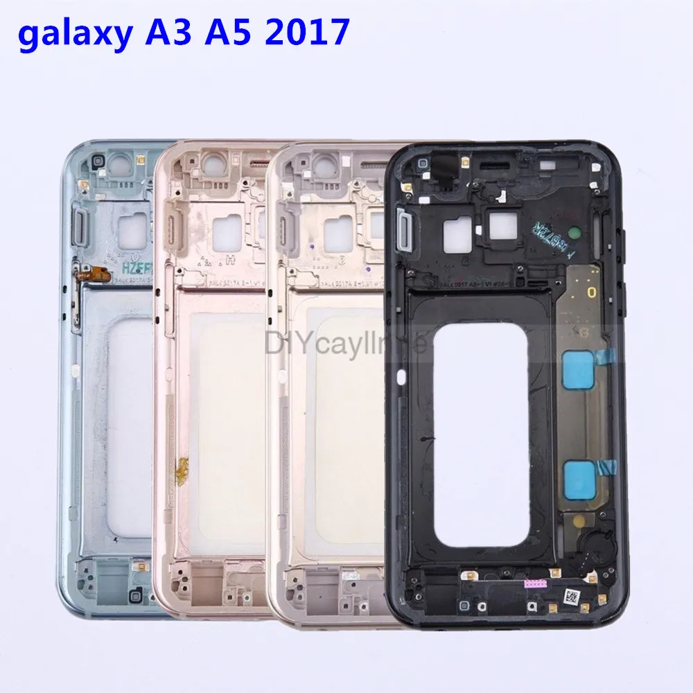 Новинка средняя задняя рамка Корпус пластина задний корпус для Samsung Galaxy A3 A5 2017 A320