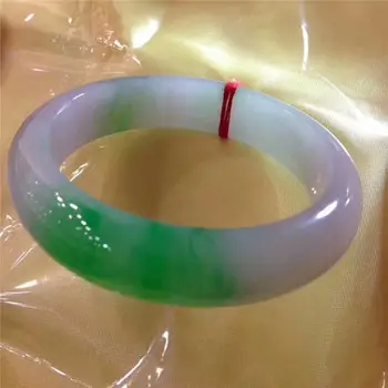 

Zheru Jewelry Natural Burmese Jadeite Light Purple Two-tone 54-62mm Bracelet Elegant Princess Jewelry For Mom For Girlfriend