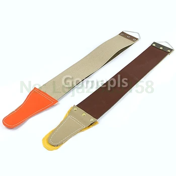 

Canvas & leathe 1pcs Canvas Leather Sharpening Strop for Barber Open Straight Razor Sharpening Shave