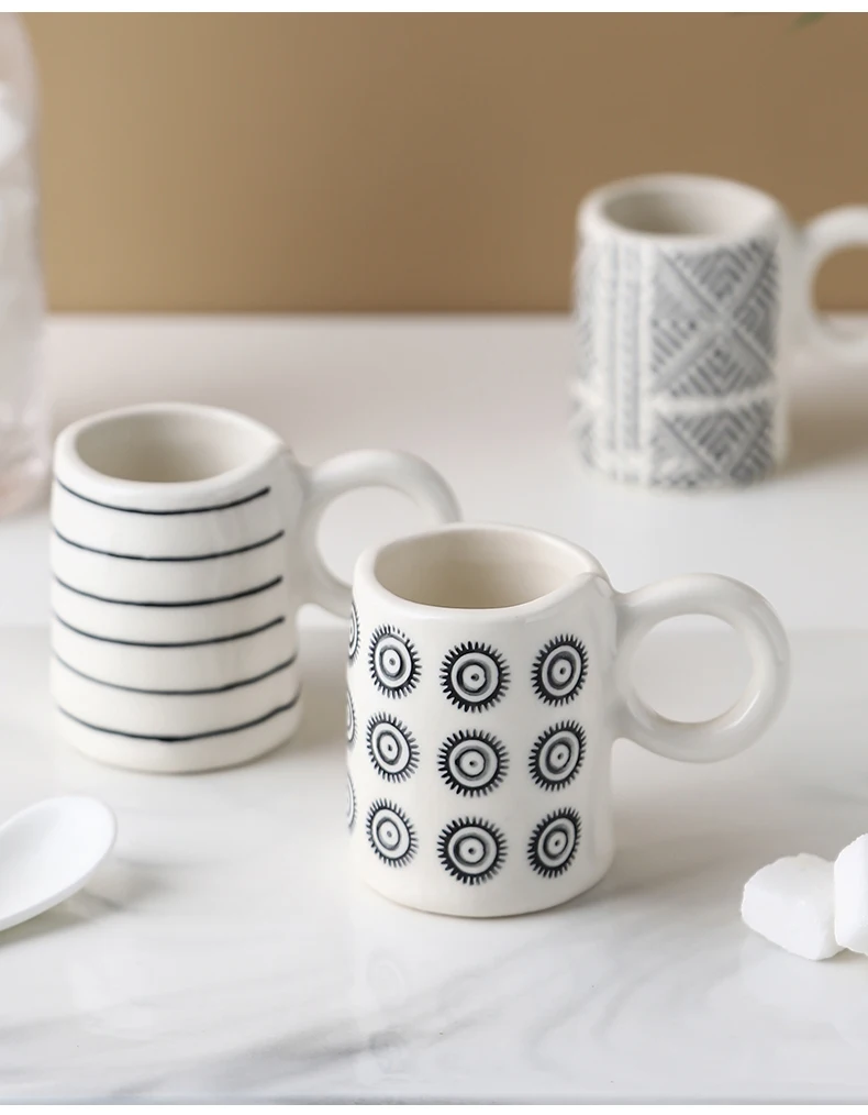Waliicorners 80ml Hand Painted Espresso Cups Ceramic Geometry Small Personalized Coffee Tea Mugs Nordic Home Kitchen Decor Creative Tableware 11 Hbe6926f2a09f45488a3c592359a14d19D