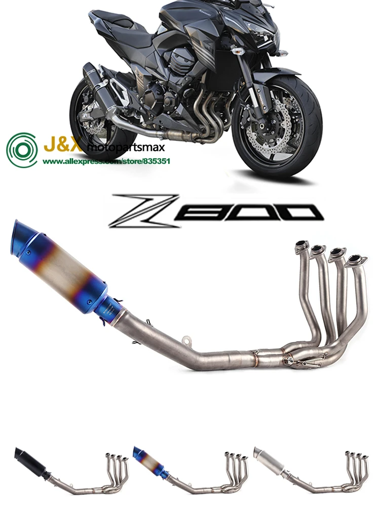 Full System Exhaust For Kawasaki Z800 Motorcycle Exhaust Escape