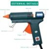 150W Hot Melt Glue Gun Temperature Adjustment, Various match to choose ,Replaceable Nozzle,Use 11mm Glue Stick for Repair Tool 3