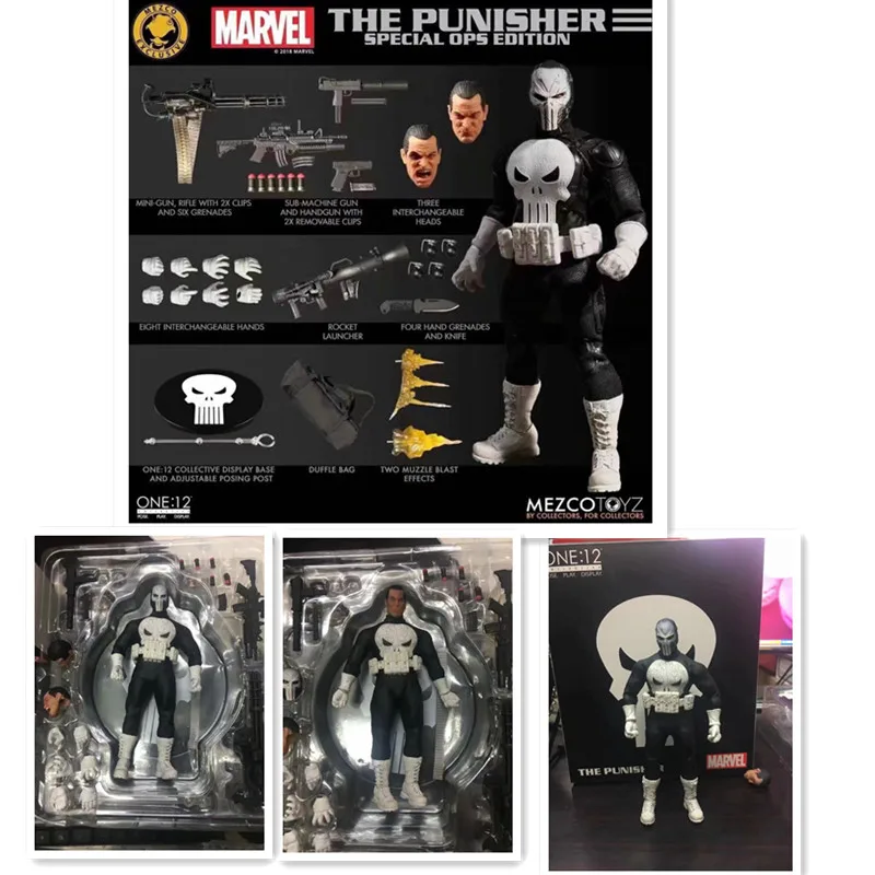 15 см НОВЫЙ Mezco One:12 Deluxe Edition Каратель специальные фигурки экшн-игрушка кукла