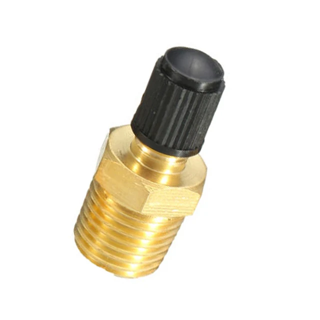 Luft Kompressor Tank Füllung Ventil Tank Füllen Stecker 1/4Pcs 1/4 Zoll NPT  MPT Solide Messing luft Kompressor Tank Füllen Ventil - AliExpress