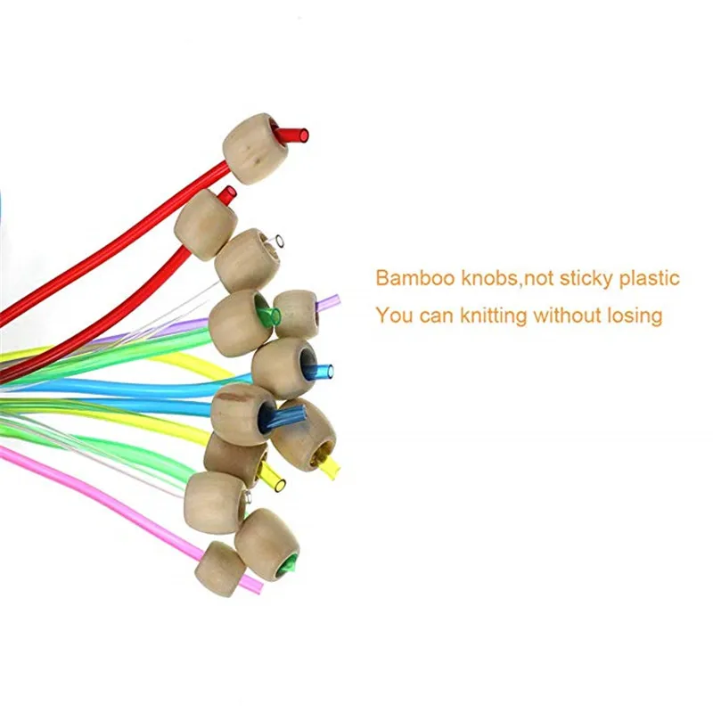 12 шт. 120 см Натуральный Бамбуковый гибкий афганский тюльский кабель пластиковый коврик крючки вязальные вязание набор иголок DIY ремесло инструмент для плетения