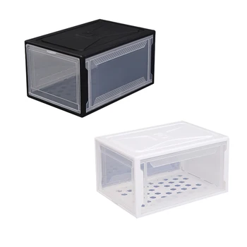

Plastic PP Translucent Shoe Box Multifunction Home Dust-Proof Drawer Combination Storage Boxes Men/Women Shoes Organizer black