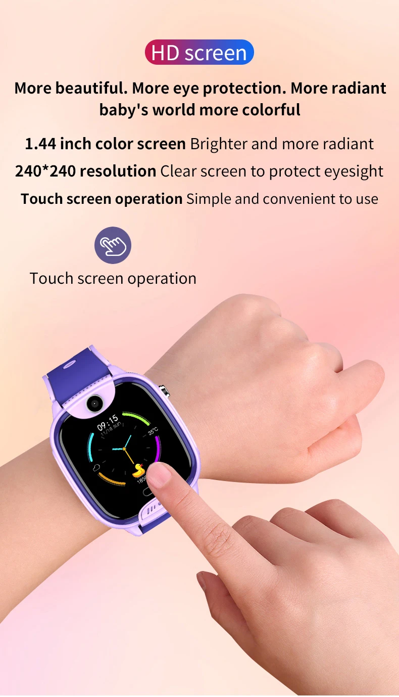 Детские Смарт-часы с gps трекером, IP67, водонепроницаемые, 670 мА/ч, с большим аккумулятором, HD, для видеозвонков, защита для безопасности, детские часы PK Q528 Q90