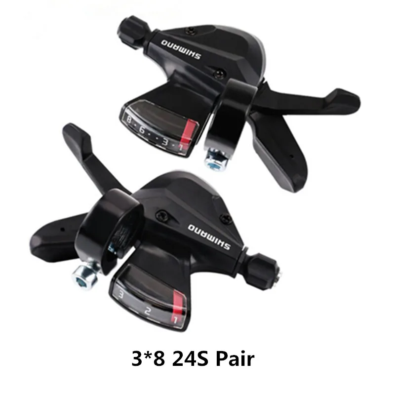 3X8S 24S Pair SHIMANO ALTUS SL-M310 относится к горному велосипеду 3 S/7 S/8 S скорость Сплит циферблат передача черный - Цвет: 3X8S 24S Pair