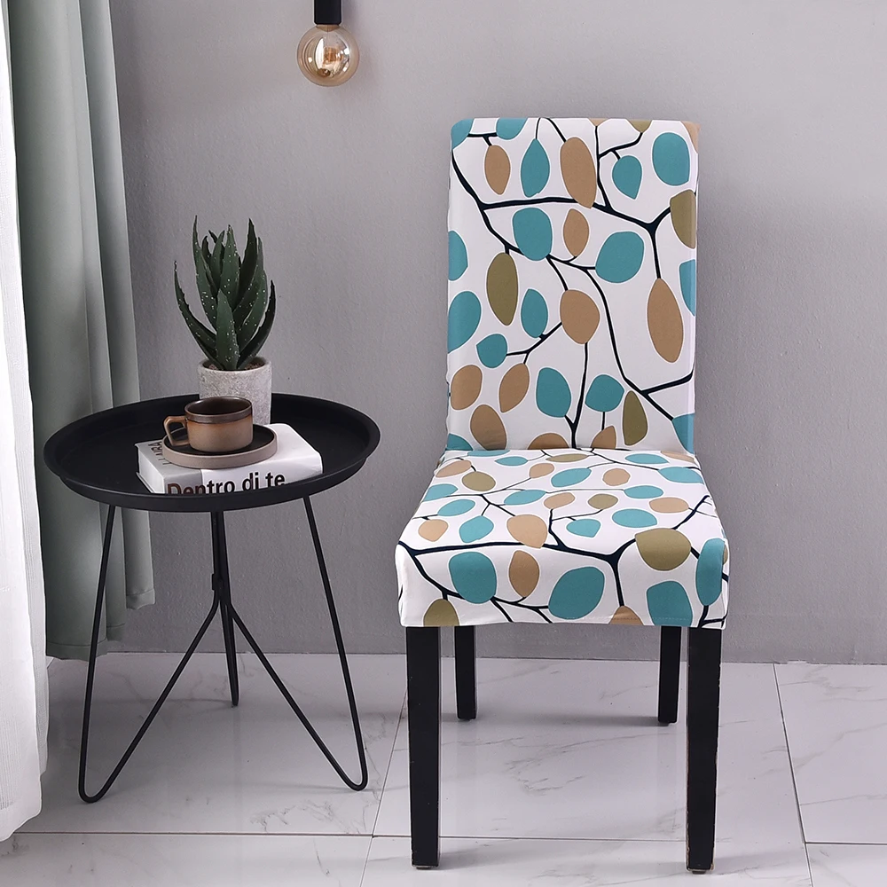Urijk геометрический принт чехол для кресла спандекс для гостиной столовой Универсальный стрейч обеденный чехол стулья эластичные чехлы на кресла - Цвет: 12