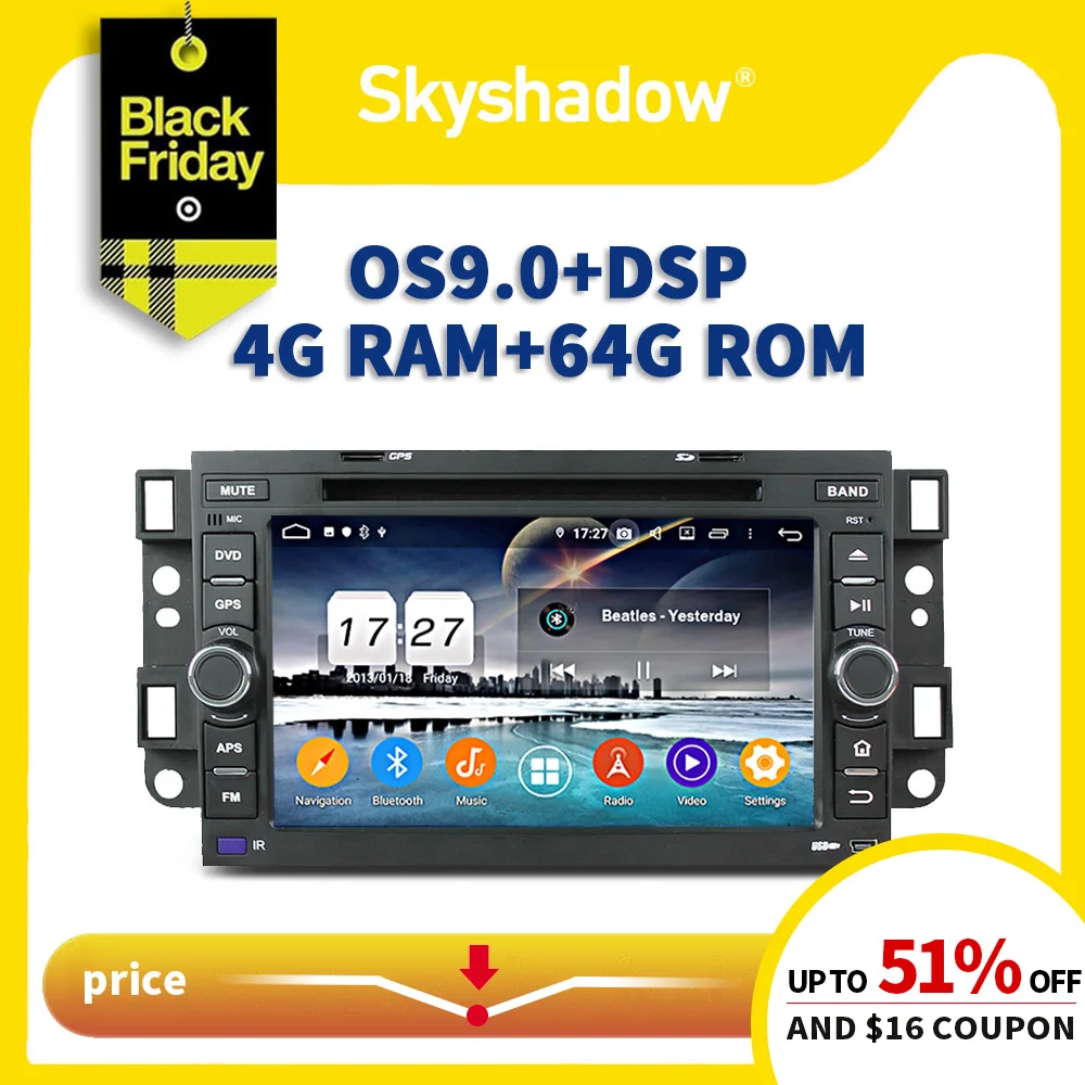 Автомобильный dvd-плеер DSP TDA7851 Android 9,0 4G+ 64GB Wifi Bluetooth 4,2 RDS радио gps карта для Chevrolet Epica Aveo Captiva 2004-2012