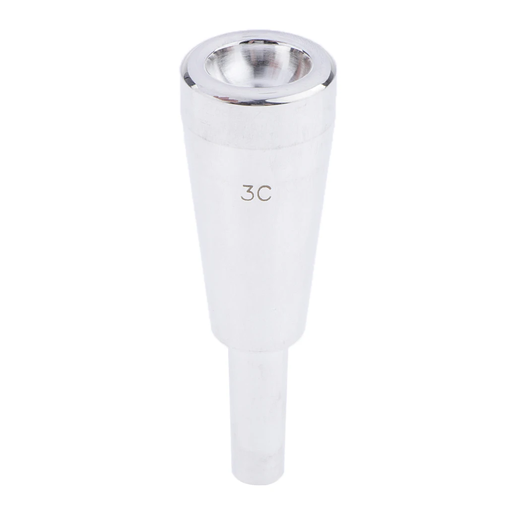 3C Booster Silver Heavy Trumpet Mouthpiece For Brass Instrument Replacement