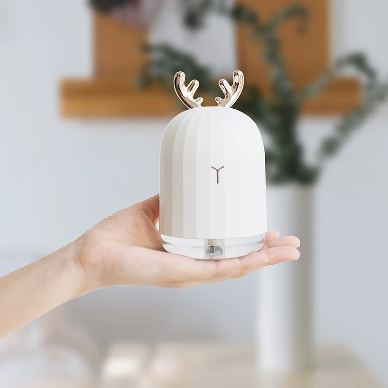 Günstig 220ml Ultraschall luftbefeuchter Aromatherapie Diffusor Aroma Ätherisches Öl Diffusor mit LED Nacht Lampe USB Tabletop Vernebler