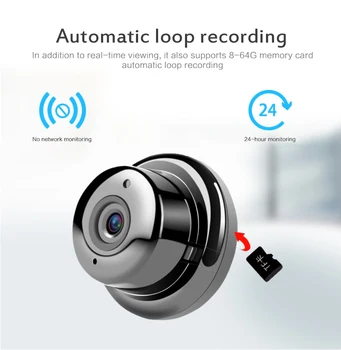 

New V380 Network Camera Mobile/computer Monitoring Wifi Wireless HD Motion Detection Network Surveillance Camera For Shop, Home