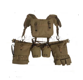 

WORLD WAR II WW2 US ARMY SOLDIER COMBAT MEDIC EQUIPMENT FIELD KIT SUSPENDERS CANTEEN World military Store