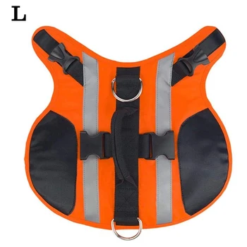

Dog Life Jacket Safety With Handle Oxford Cloth Summer Outdoor Adjustable Reflective Vest Flotation Pet Supplies Portable