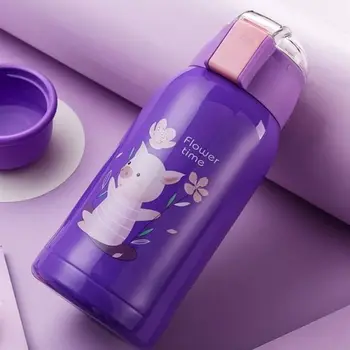 

Children's Insulated Cup Male Stainless Steel Cup Sippy Cup Baby Kettle Portable Female Student Drinking Cup Hydro Flask Coffee