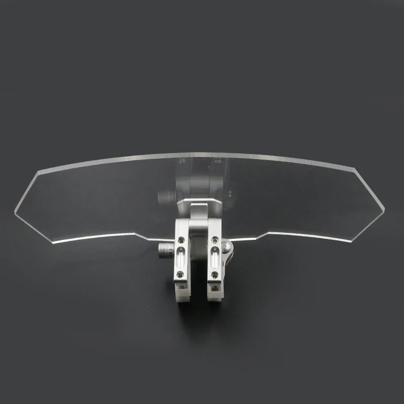 

Clip-on Windscreen Windshield Extension Deflector Plastic Transparent 27*12.2*0.4cm Motorcycle