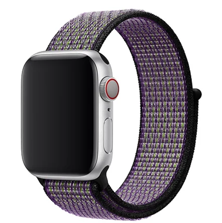 Desert Sand-Volt Светильник со светоотражающим браслетом, спортивный ремешок для Apple Watch, 44 мм, 42 мм, 40 мм, 38 мм, нейлоновый ремешок для iwatch, серия 5, 4, 3, 2, 1 - Цвет ремешка: Desert Sand-Volt