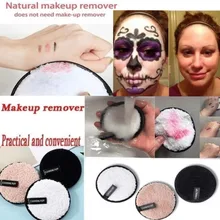 Мягкое полотенце из микрофибры для снятия макияжа, очиститель для лица, плюшевая пуховка, многоразовые очищающие салфетки, инструменты для ухода за кожей лица на Хэллоуин